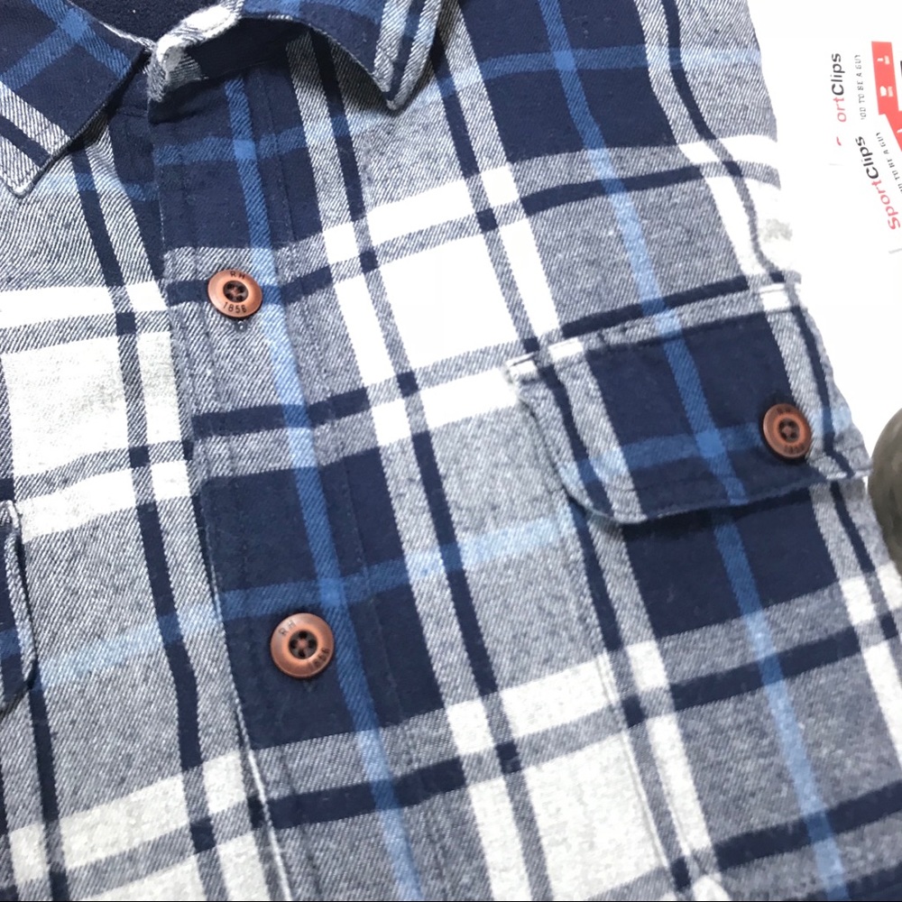 Fully Lined Red Head Button Down Long Sleeve - image 2